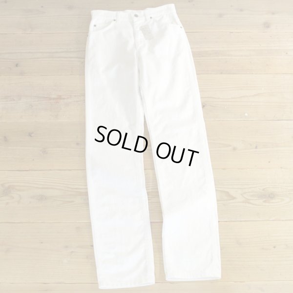 画像1: Lee 200 White Denim Pants MADE IN USA Dead Stock 【W28】