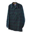 画像1: PENDLETON ペンドルトン ウールチェック フランネル ボードシャツ 【Mサイズ】 (1)