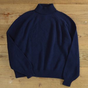 画像: LANDS`END Turtle Neck Cotton Knit Sweater