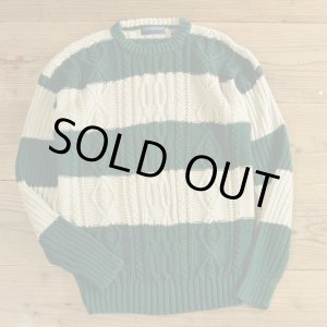 画像: CRAYBROOKE Ramie/Cotton Knit Border Sweater