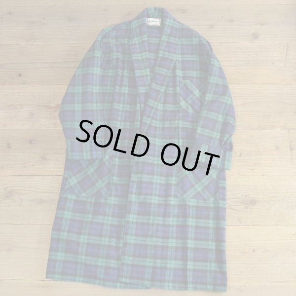 画像1: L.L.Bean Flannel Check Gown (1)