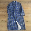 画像1: 60s Norwood Print Flannel Check Gown (1)