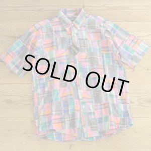 画像: Flying Scotsman Patchwork Check Half Shirts MADE IN USA Dead Stock 【Medium】