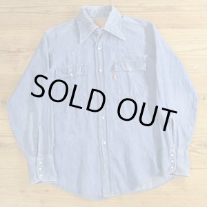 画像: 70s Levi's Denim Western Shirts MADE IN USA 【Medium】