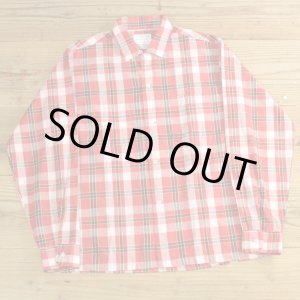 画像: 60-70s TOWNCRAFT Check Open Collar Shirts 【Medium】