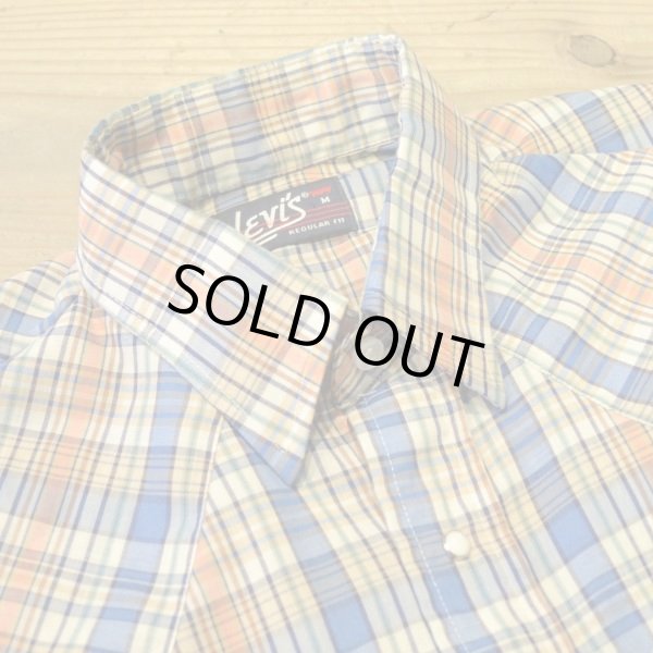 画像4: 80s Levi`s Half Check Western Shirts (4)