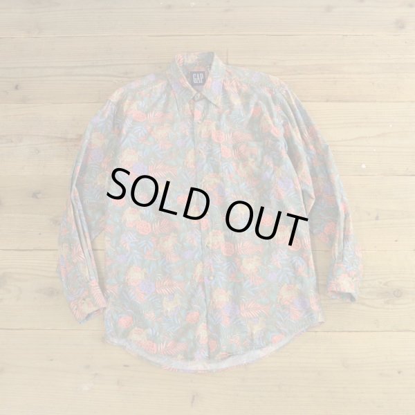 画像1: 90s GAP Botanical Pattern Shirts 【Medium】 (1)