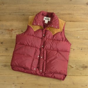 画像: 70s Woolrich Suede Nylon Down Vest 【Large】