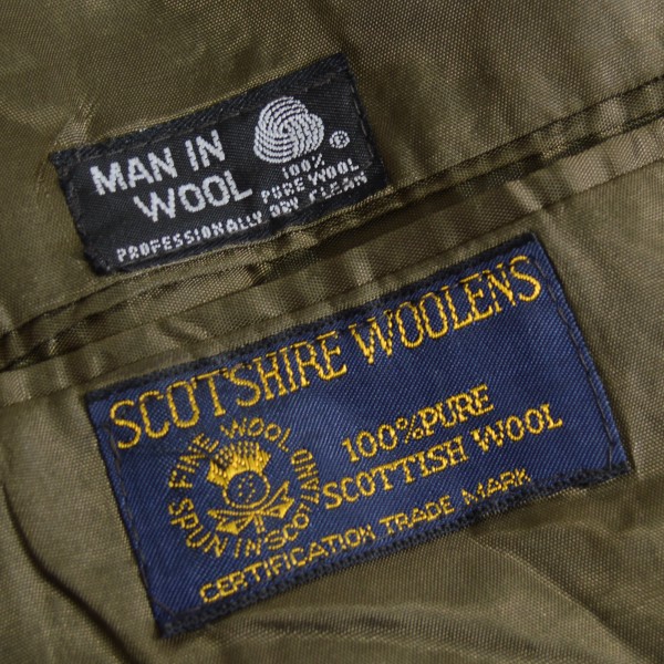 画像5: SCOTSHIRE WOOLENS ウール テーラードジャケット 【約 Mサイズ】  【SALE】 (5)