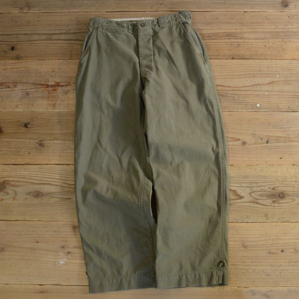 40-50s US ARMY M-43 Field Pants - HARVEST