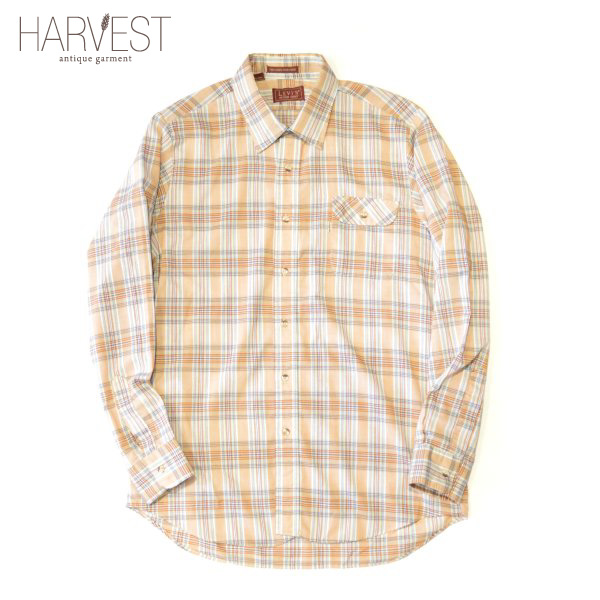 画像1: 80s Levi`s Action Shirt Check Shirts (1)