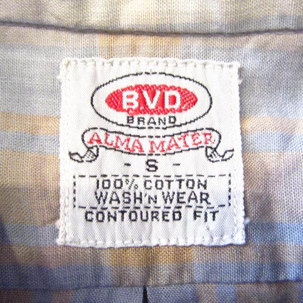 画像3: 60s BVD OLD B.D CHECK SHIRTS (3)