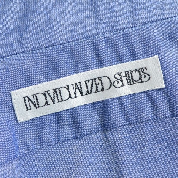 画像3: INDIVIDUALIZED SHIRTS シャンブレー ボタンダウンシャツ 【約 Lサイズ】 (3)